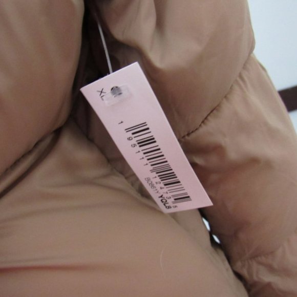 WOMEN'S PUFFER COAT. BEIGE. XL. NWT. - Picture 13 of 13